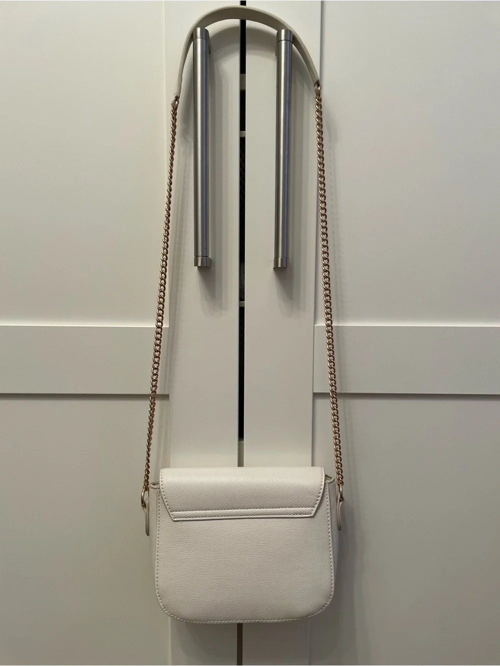 H&M Muted Pink Crossbody Bag with Gold Chain Strap